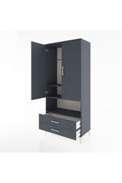 Hyperion Dolap 3 Raflı 2 Çekmeceli Tek Askılı 88x44x195 - S60M094V5B