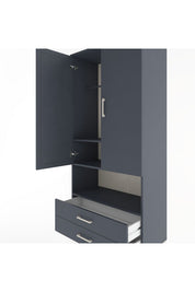 Hyperion Dolap 3 Raflı 2 Çekmeceli Tek Askılı 88x44x195 - S60M094V5B