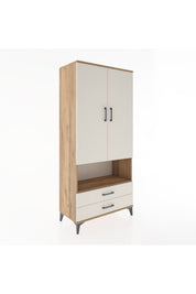Hyperion Dolap 3 Raflı 2 Çekmeceli Tek Askılı 88x44x195 - S60M094V7B