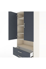 Hyperion Dolap 5 Raflı 2 Çekmeceli 2 Kapaklı 88x44x195 - S60M095V2B