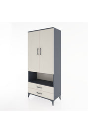 Hyperion Dolap 5 Raflı 2 Çekmeceli 2 Kapaklı 88x44x195 - S60M095V4B