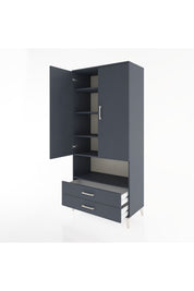 Hyperion Dolap 5 Raflı 2 Çekmeceli 2 Kapaklı 88x44x195 - S60M095V5B