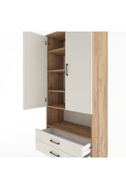 Hyperion Dolap 5 Raflı 2 Çekmeceli 2 Kapaklı 88x44x195 - S60M095V7B