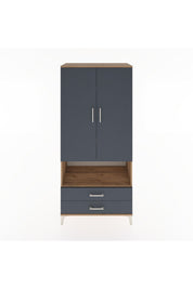 Hyperion Dolap 5 Raflı 2 Çekmeceli 2 Kapaklı 88x44x195 - S60M095V8B