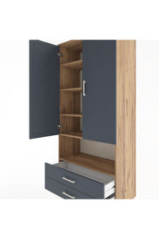 Hyperion Dolap 5 Raflı 2 Çekmeceli 2 Kapaklı 88x44x195 - S60M095V8B