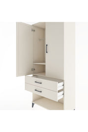 Hyperion Dolap 2 Raflı 2 Çekmeceli Tek Askılı 88x44x195 - S60M096V1B