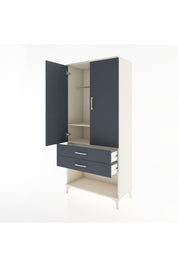 Hyperion Dolap 2 Raflı 2 Çekmeceli Tek Askılı 88x44x195 - S60M096V2B