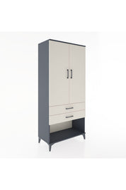 Hyperion Dolap 2 Raflı 2 Çekmeceli Tek Askılı 88x44x195 - S60M096V4B