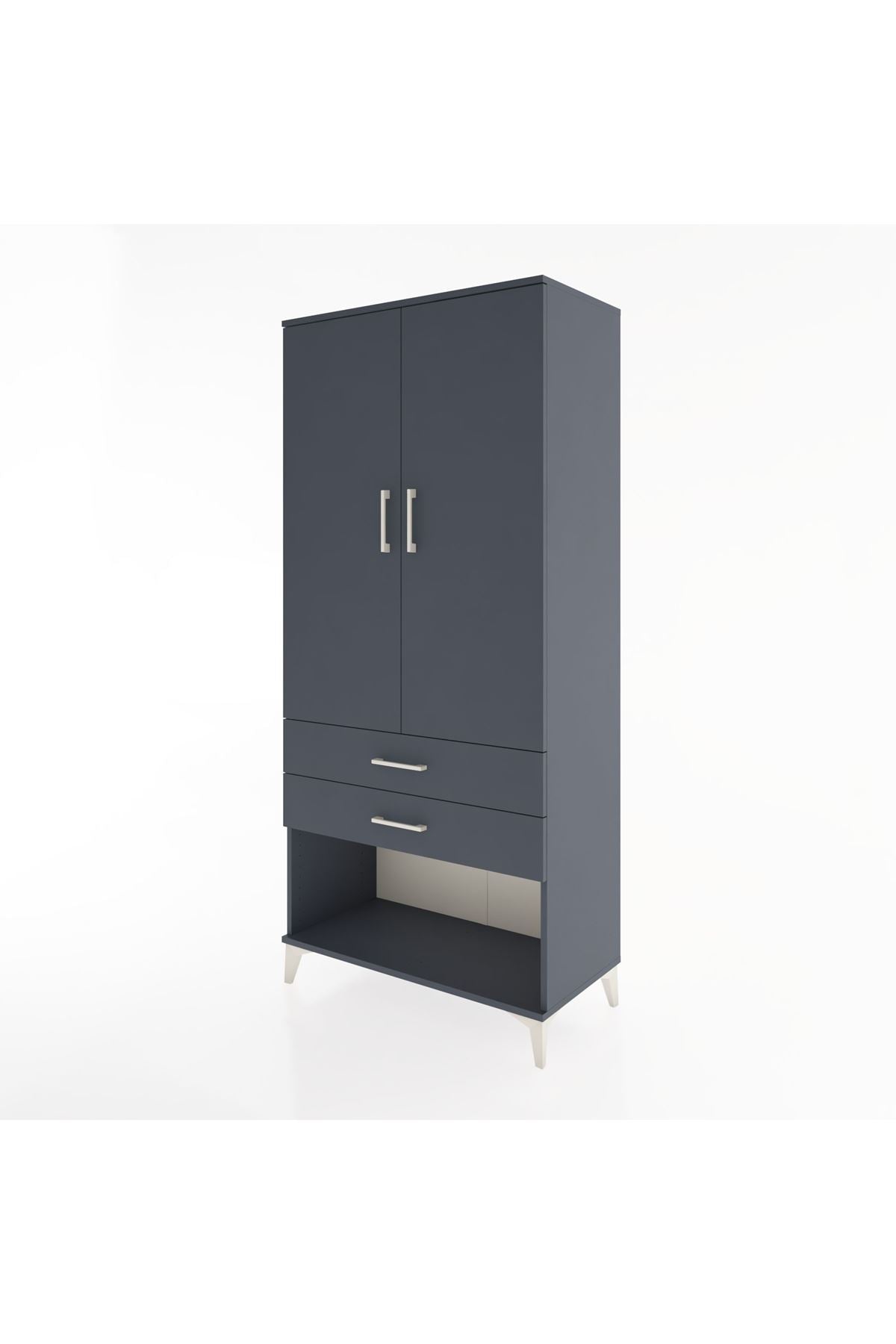 Hyperion Dolap 2 Raflı 2 Çekmeceli Tek Askılı 88x44x195 - S60M096V5B