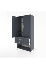Hyperion Dolap 2 Raflı 2 Çekmeceli Tek Askılı 88x44x195 - S60M096V5B