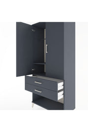 Hyperion Dolap 2 Raflı 2 Çekmeceli Tek Askılı 88x44x195 - S60M096V5B