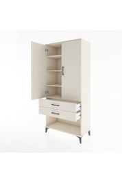 Hyperion Dolap 4 Raflı 2 Çekmeceli 2 Kapaklı 88x44x195 - S60M097V1B
