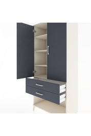 Hyperion Dolap 4 Raflı 2 Çekmeceli 2 Kapaklı 88x44x195 - S60M097V2B