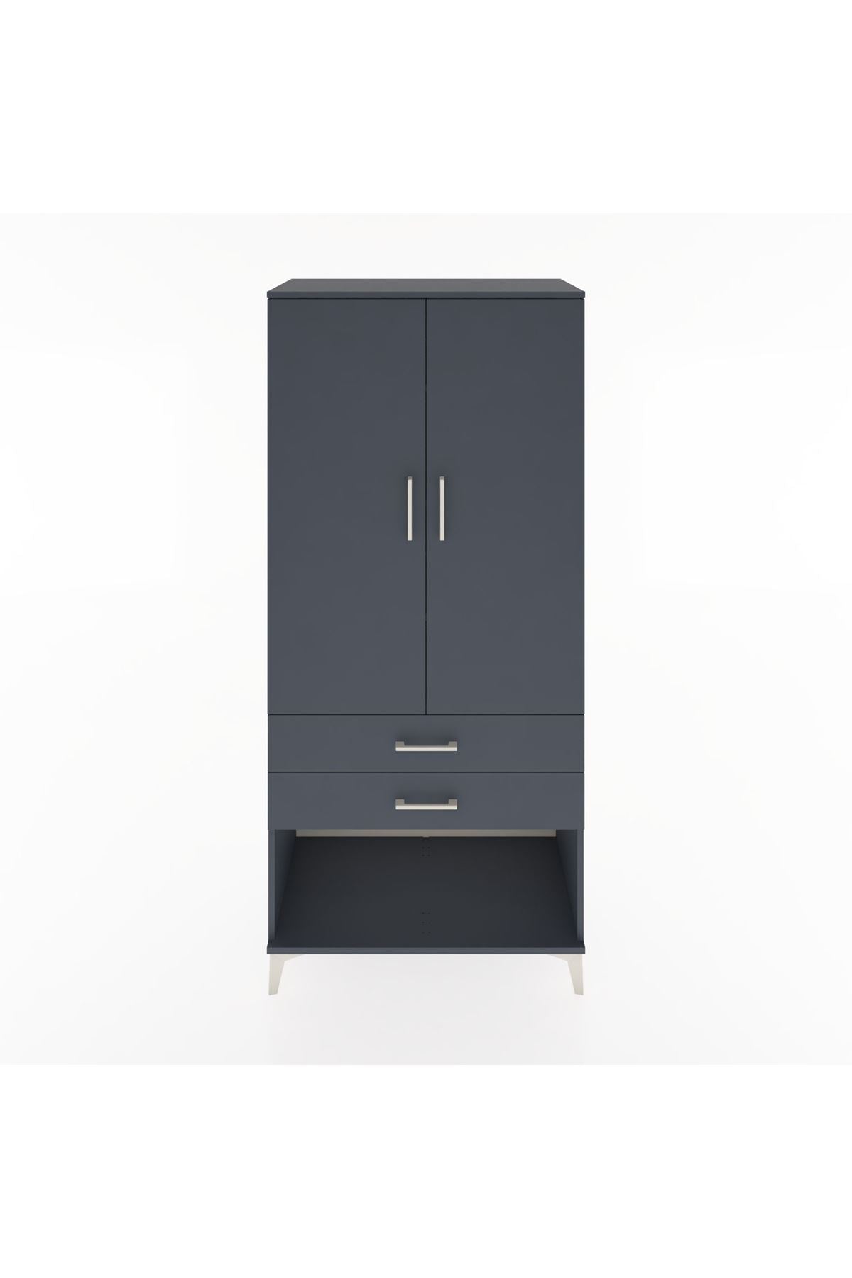 Hyperion Dolap 4 Raflı 2 Çekmeceli 2 Kapaklı 88x44x195 - S60M097V5B