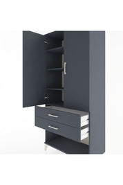 Hyperion Dolap 4 Raflı 2 Çekmeceli 2 Kapaklı 88x44x195 - S60M097V5B