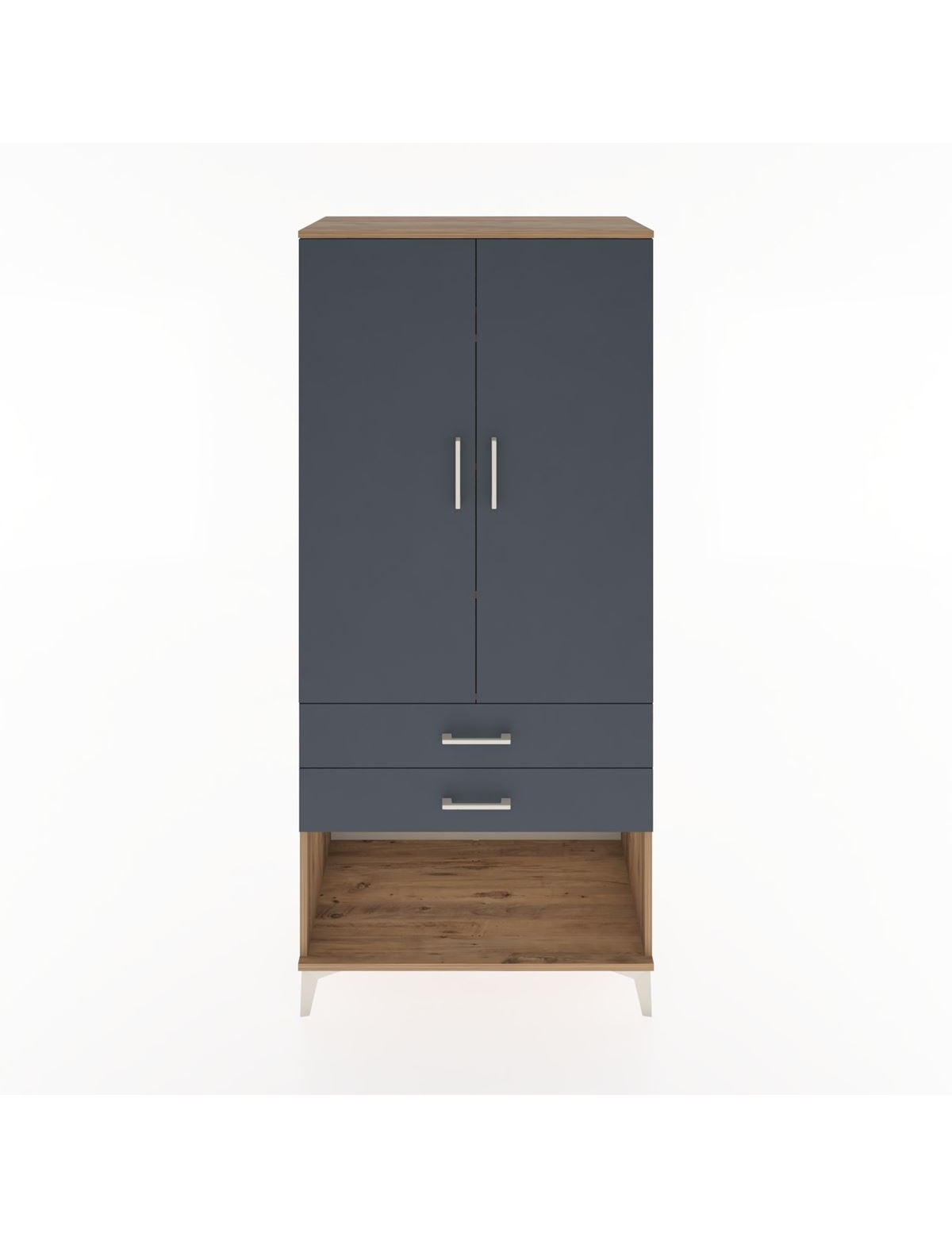 Hyperion Dolap 4 Raflı 2 Çekmeceli 2 Kapaklı 88x44x195 - S60M097V8B