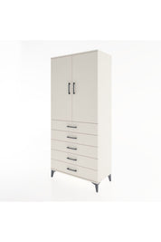 Hyperion Dolap Tek Raflı 5 Çekmeceli Tek Askılı 88x44x195 - S60M098V1B