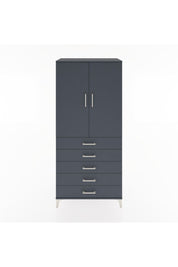 Hyperion Dolap Tek Raflı 5 Çekmeceli Tek Askılı 88x44x195 - S60M098V5B