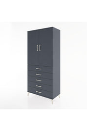 Hyperion Dolap Tek Raflı 5 Çekmeceli Tek Askılı 88x44x195 - S60M098V5B