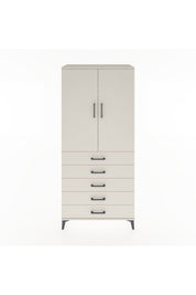 Hyperion Dolap 3 Raflı 5 Çekmeceli 2 Kapaklı 88x44x195 - S60M099V1B