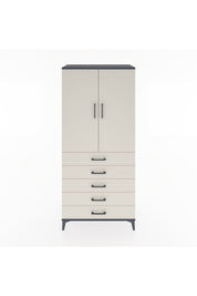 Hyperion Dolap 3 Raflı 5 Çekmeceli 2 Kapaklı 88x44x195 - S60M099V4B