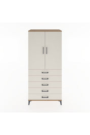 Hyperion Dolap 3 Raflı 5 Çekmeceli 2 Kapaklı 88x44x195 - S60M099V7B