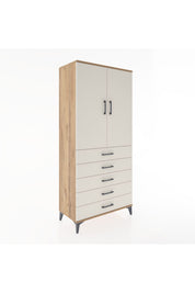 Hyperion Dolap 3 Raflı 5 Çekmeceli 2 Kapaklı 88x44x195 - S60M099V7B