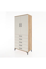 Hyperion Dolap 3 Raflı 5 Çekmeceli 2 Kapaklı 88x44x195 - S60M099V7B