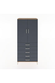 Hyperion Dolap 3 Raflı 5 Çekmeceli 2 Kapaklı 88x44x195 - S60M099V8B
