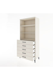 Hyperion Dolap 3 Raflı 5 Çekmeceli 88x44x195 - S60M100V1B