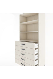 Hyperion Dolap 3 Raflı 5 Çekmeceli 88x44x195 - S60M100V1B