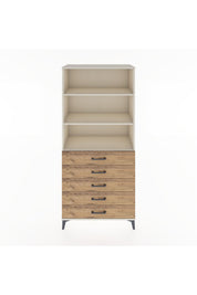 Hyperion Dolap 3 Raflı 5 Çekmeceli 88x44x195 - S60M100V3B