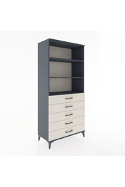 Hyperion Dolap 3 Raflı 5 Çekmeceli 88x44x195 - S60M100V4B