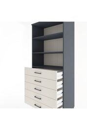 Hyperion Dolap 3 Raflı 5 Çekmeceli 88x44x195 - S60M100V4B