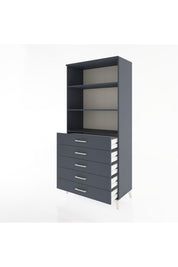 Hyperion Dolap 3 Raflı 5 Çekmeceli 88x44x195 - S60M100V5B