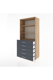 Hyperion Dolap 3 Raflı 5 Çekmeceli 88x44x195 - S60M100V8B