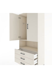 Hyperion Dolap 2 Raflı 3 Çekmeceli Tek Askılı 88x44x195 - S60M101V1B
