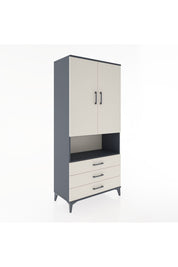 Hyperion Dolap 2 Raflı 3 Çekmeceli Tek Askılı 88x44x195 - S60M101V4B