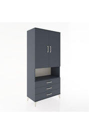 Hyperion Dolap 2 Raflı 3 Çekmeceli Tek Askılı 88x44x195 - S60M101V5B