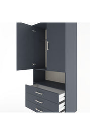 Hyperion Dolap 2 Raflı 3 Çekmeceli Tek Askılı 88x44x195 - S60M101V5B