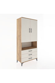 Hyperion Dolap 2 Raflı 3 Çekmeceli Tek Askılı 88x44x195 - S60M101V7B