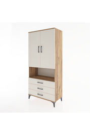 Hyperion Dolap 2 Raflı 3 Çekmeceli Tek Askılı 88x44x195 - S60M101V7B