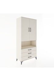 Hyperion Dolap 4 Raflı 3 Çekmeceli 2 Kapaklı 88x44x195 - S60M102V1B