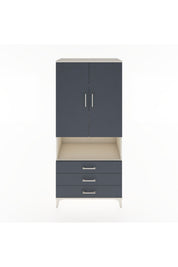 Hyperion Dolap 4 Raflı 3 Çekmeceli 2 Kapaklı 88x44x195 - S60M102V2B