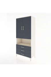 Hyperion Dolap 4 Raflı 3 Çekmeceli 2 Kapaklı 88x44x195 - S60M102V2B