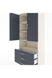 Hyperion Dolap 4 Raflı 3 Çekmeceli 2 Kapaklı 88x44x195 - S60M102V2B