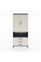 Hyperion Dolap 4 Raflı 3 Çekmeceli 2 Kapaklı 88x44x195 - S60M102V4B