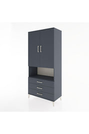 Hyperion Dolap 4 Raflı 3 Çekmeceli 2 Kapaklı 88x44x195 - S60M102V5B