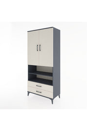 Hyperion Dolap 3 Raflı 2 Çekmeceli Tek Askılı 88x44x195 - S60M103V4B