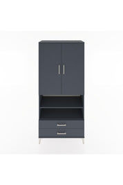 Hyperion Dolap 3 Raflı 2 Çekmeceli Tek Askılı 88x44x195 - S60M103V5B